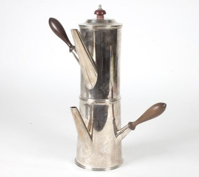 Lot 360 - A silver cafe-au-lait set, William Gibson &...