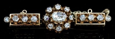 Lot 508 - A Russian diamond brooch, the central...