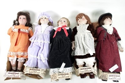 Lot 575 - A collection of Alresford dolls, comprising...