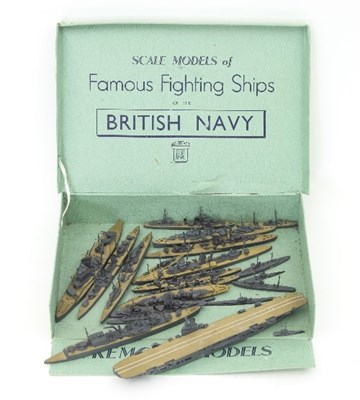 Lot 617 - A group of die cast Tremo model fighting ships,...