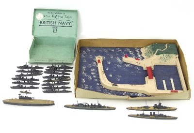 Lot 618 - A group of die cast Tremo model fighting ships,...