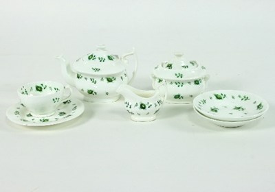 Lot 622 - A dolls Staffordshire part tea service of nine...