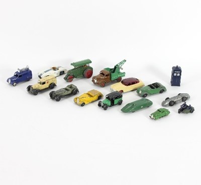 Lot 633 - Dinky Toys, twelve unboxed, 1950s models