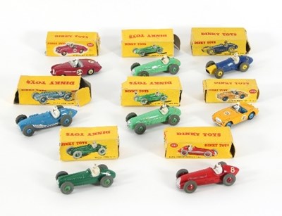 Lot 637 - Dinky Toys, eight boxed racing cars, No 230...