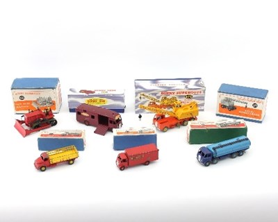 Lot 639 - Dinky Supertoys, five boxed, No 972 20 Ton...