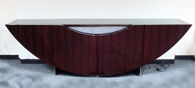 Lot 11 - An Italian Reflex Spa Gondola Buffet Sideboard,...