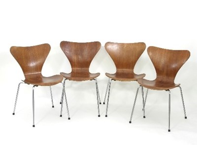 Lot 19 - Arne Jacobsen for Fritz Hansen: A set of four '...