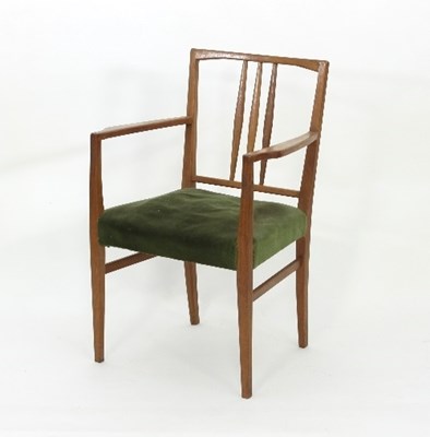 Lot 23 - A Gordon Russell armchair with upholstered seat