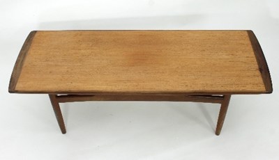 Lot 24 - A Danish coffee table, 138cm long