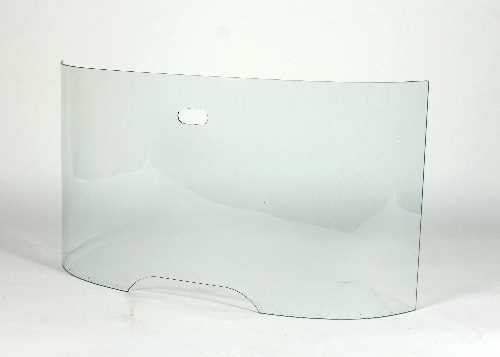Lot 59 - A curved glass fire guard by Pierre Frey, with...