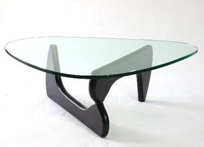 Lot 60 - A Noguchi glass coffee table designed by Isamu...