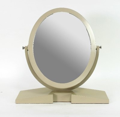 Lot 62 - An oval swing frame dressing table mirror, in...