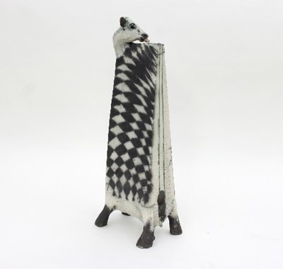 Lot 110 - Lawson E Rudge: a Raku pottery sculpture of an...