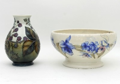 Lot 128 - Moorcroft: an orchid bowl, circa 1930 with...