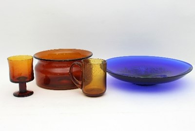 Lot 129 - Erik Hoglund for Boda, Sweden: an orange glass...