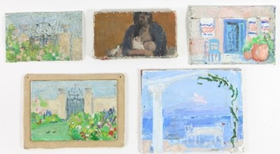 Lot 271 - Barbara Dorf (1933-2016)/Five small oils...