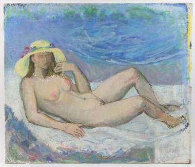 Lot 282 - Barbara Dorf (1933-2016)/Reclining Nude in...