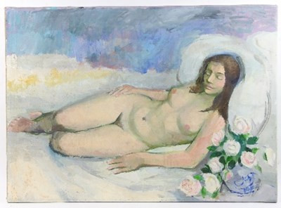 Lot 287 - Barbara Dorf (1933-2016)/Reclining Female Nude...