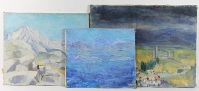 Lot 293 - Barbara Dorf (1933-2016)/Seascape/oil on...