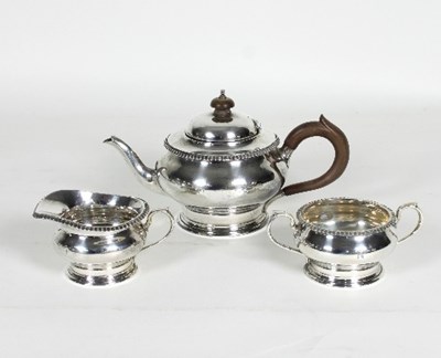 Lot 343 - A bachelor's silver tea set, London 1928-29,...