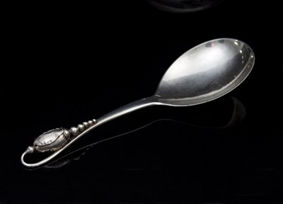 Lot 383 - Georg Jensen: a 'Blossom' pattern silver...