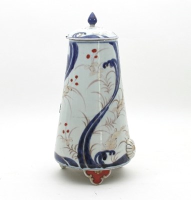 Lot 532 - A Japanese Imari coffee ewer and cover, circa...