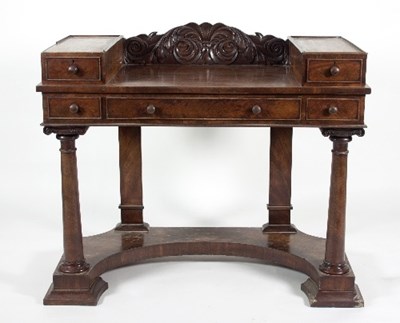 Lot 699 - A 19th Century mahogany dressing table with...