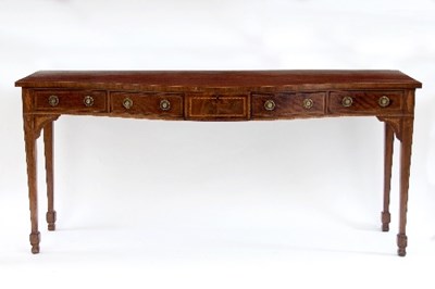 Lot 716 - A late 18th Century Scottish serpentine front...