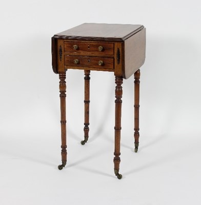 Lot 750 - A Regency mahogany Pembroke work table fitted...