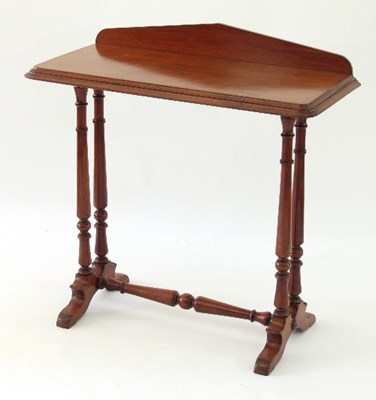 Lot 757 - A Victorian mahogany hall table, the...