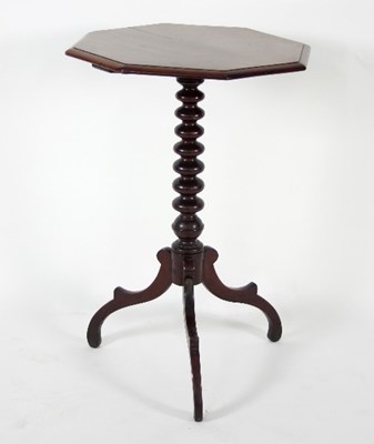 Lot 776 - A 19th Century mahogany table, the octagonal...