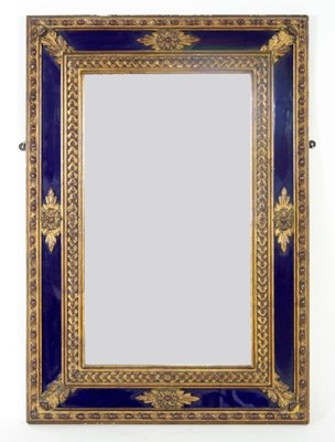 Lot 801 - A 19th Century wall mirror in a gilt plaster...