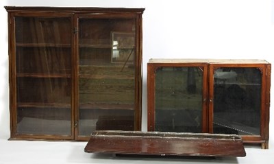 Lot 807 - A chemist's wall hanging display cabinet,...