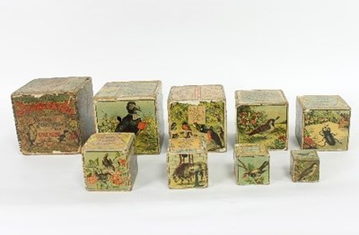 Lot 865 - J A Crandall's Mammoth Story Blocks, 'Marriage...