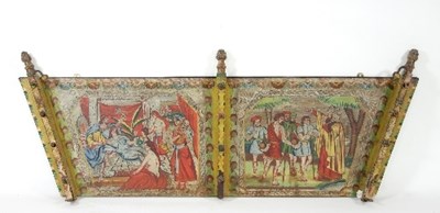 Lot 889 - A Sicilian donkey cart trapezoidal side panel,...