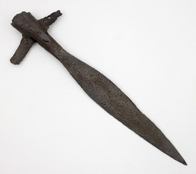 Lot 909 - A 16th Century lug spear head with flattened...