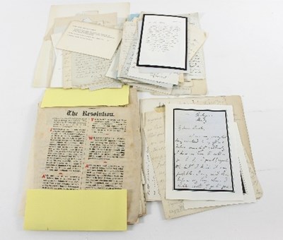 Lot 947 - A selection of letters of historical interest,...