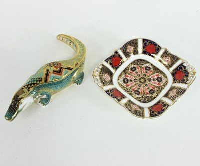 Lot 963 - A Royal Crown Derby alligator, circa 2013,...