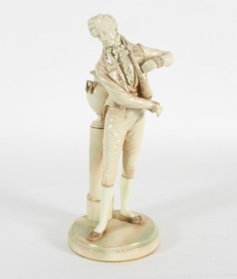 Lot 973 - A Royal Worcester blush ivory figure of a...