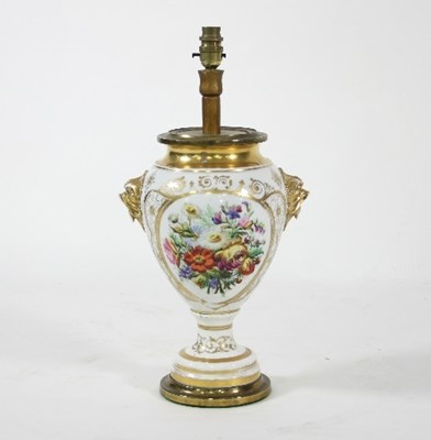 Lot 982 - A late 19th Century French porcelain vase, an...