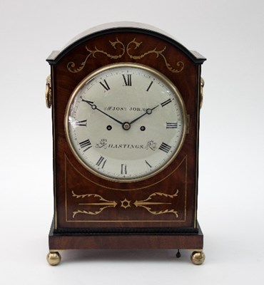 Lot 990 - A Regency mahogany bracket clock, Jos Job,...