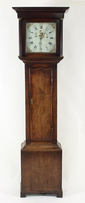 Lot 995 - An early 19th Century thirty-hour oak longcase...