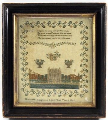 Lot 1008 - A George IV needlework sampler worked by...