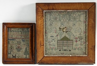 Lot 1009 - An early 19th Century needlework sampler with...