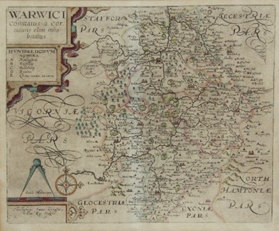 Lot 1047 - After Christopher Saxton & William Kip/Map of...