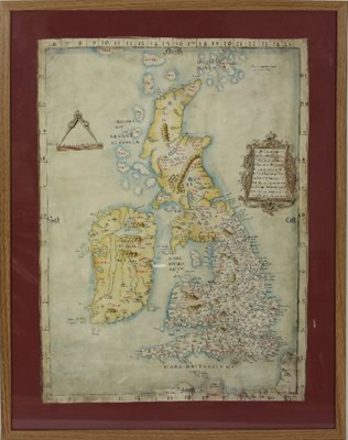 Lot 1052 - Map of Britain/with Anglo and Latin place...