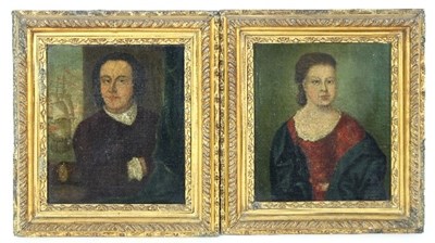 Lot 1105 - 18th Century English School/Portraits of a...