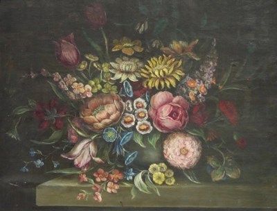 Lot 1110 - 20th Century English School/Still Life of Vase...