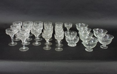 Lot 27 - A cut glass part table service of twenty...