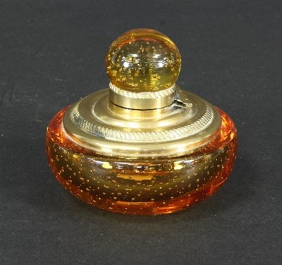 Lot 30 - A Whitefriars controlled bubble amber glass...